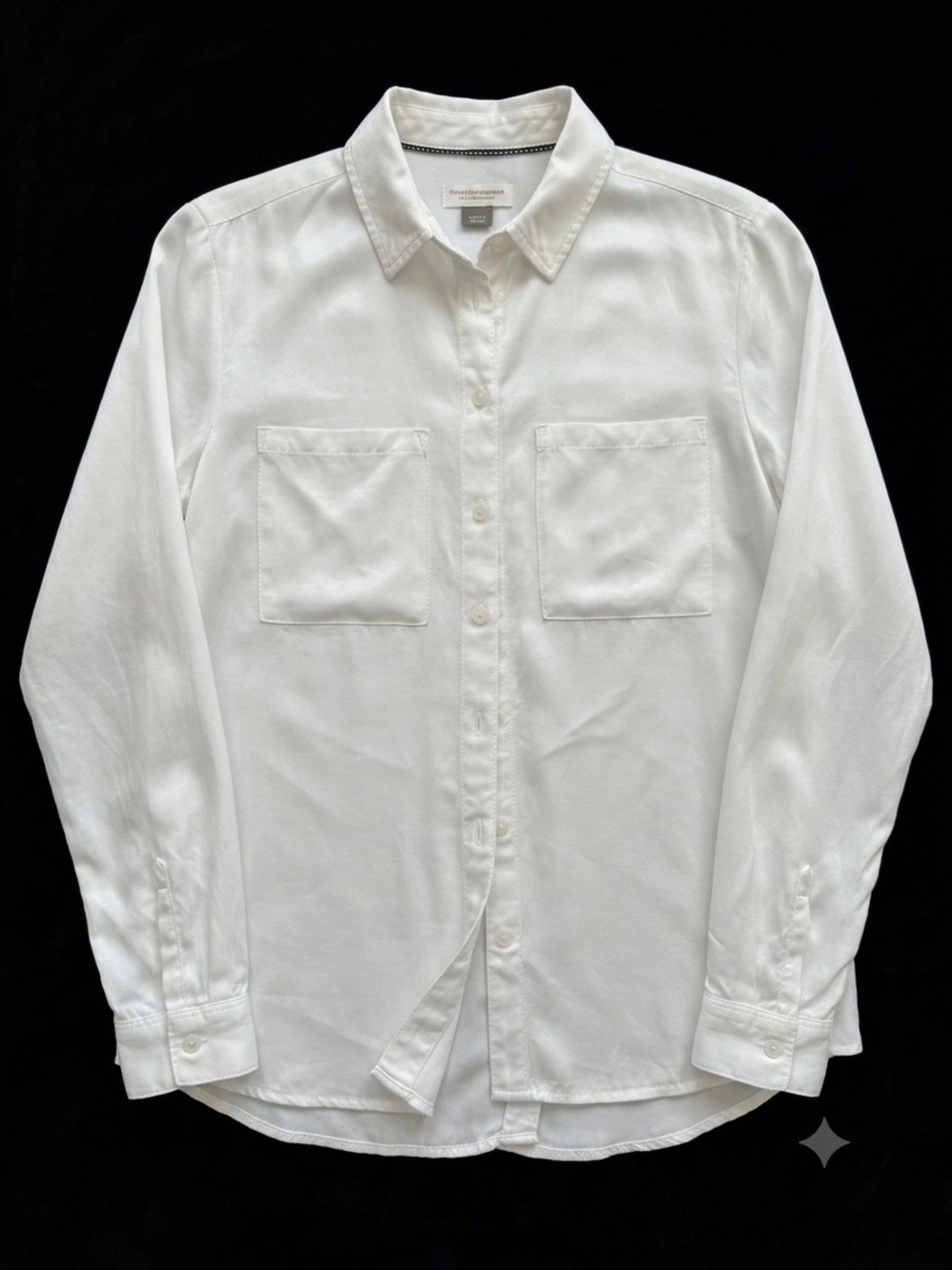 Pilcro and the Letterpress by Anthropologie White Button-Down Shirt Small